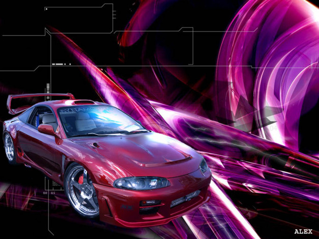 Обои картинки фото eclipse, автомобили, mitsubishi