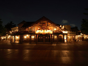 Картинка города огни ночного