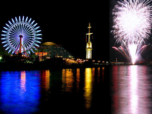 Картинка города огни ночного