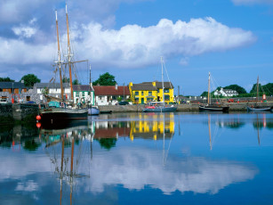 Картинка kinvara galway bay ireland корабли порты причалы