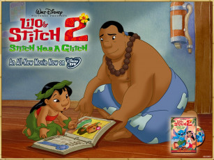 обоя мультфильмы, lilo, stitch