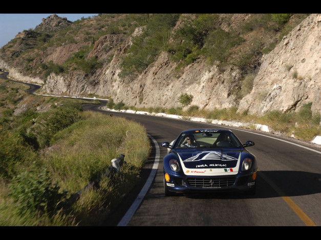 Обои картинки фото 2006, ferrari, 599, автомобили