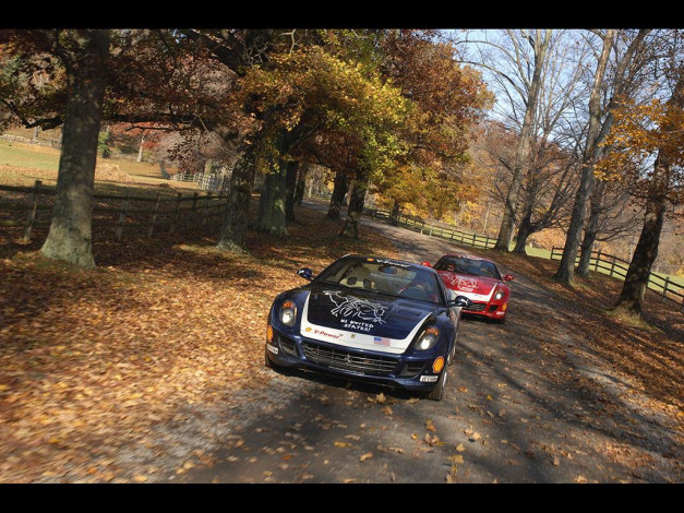 Обои картинки фото 2006, ferrari, 599, автомобили