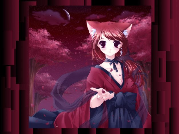 Обои картинки фото аниме, animals