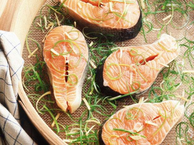 Обои картинки фото еда, рыбные, блюда, морепродуктами