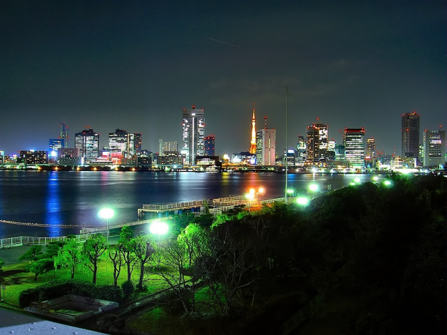 Обои картинки фото города, огни, ночного