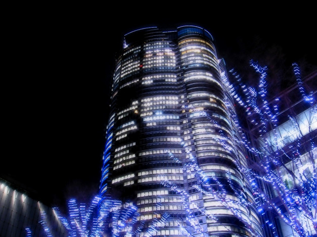 Обои картинки фото города, огни, ночного