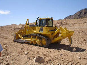 Картинка komatsu d155ax техника бульдозеры