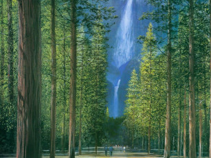 Картинка рисованные природа