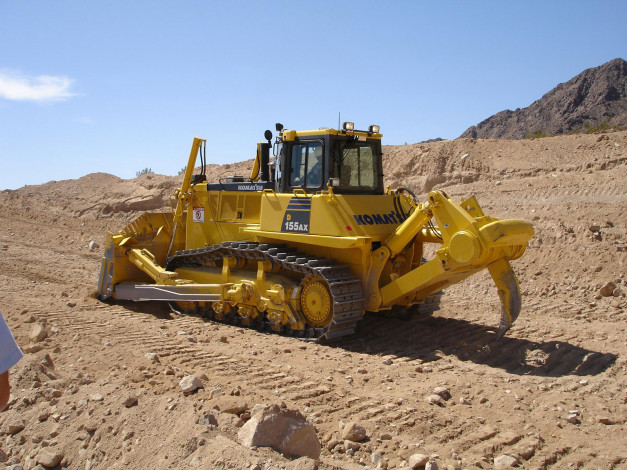 Обои картинки фото komatsu, d155ax, техника, бульдозеры