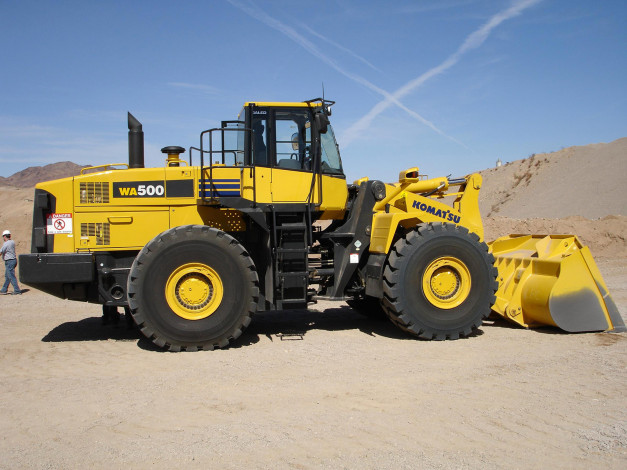 Обои картинки фото komatsu, wa500, техника, строительная