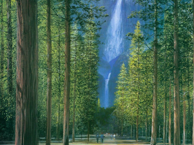 Обои картинки фото рисованные, природа