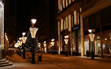 Картинка города огни ночного