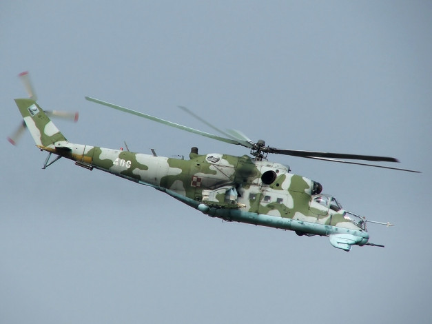 Обои картинки фото авиация, вертолёты, ми 24, миля