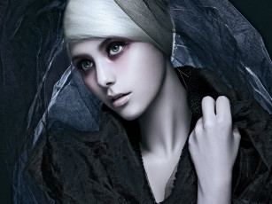 Картинка 3д графика people люди чёрная вдова