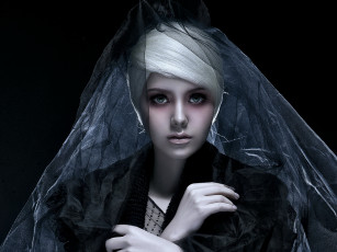 Картинка 3д графика people люди чёрная вдова