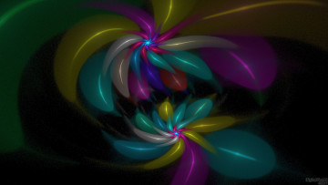 Картинка 3д графика fractal фракталы узор абстракция