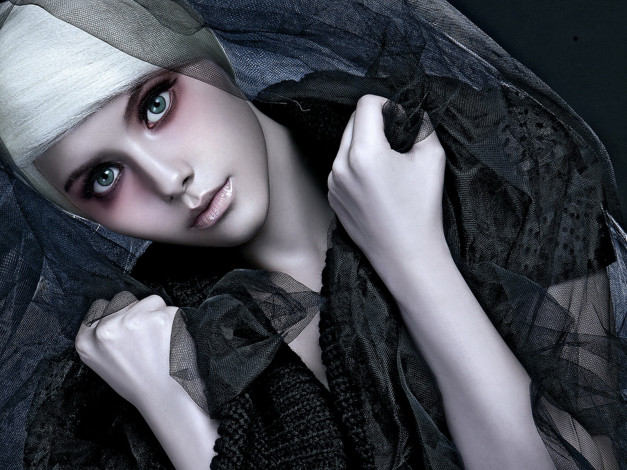 Обои картинки фото 3д, графика, people, люди, чёрная, вдова