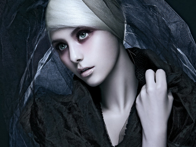 Обои картинки фото 3д, графика, people, люди, чёрная, вдова