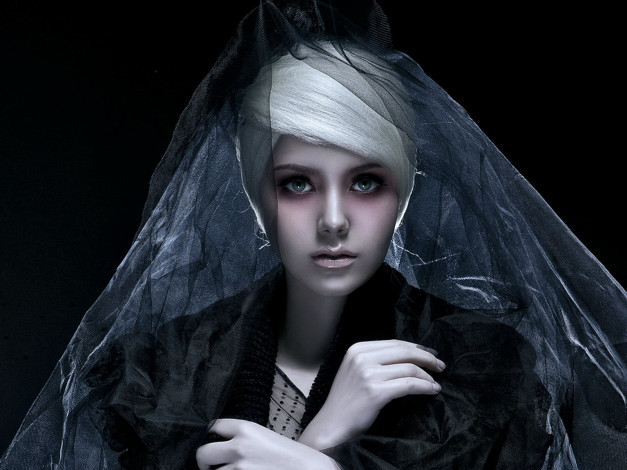 Обои картинки фото 3д, графика, people, люди, чёрная, вдова