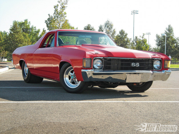 Обои картинки фото автомобили, custom, pick, up, rodding, el, camino