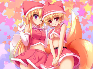 Картинка аниме touhou ran yakumo yukari