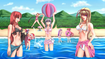 Картинка аниме touhou ремилия скарлет фландрия хонг мей линг сакуя изаё юкари Якумо