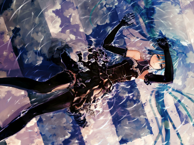 Обои картинки фото аниме, vocaloid, hatsune, miku