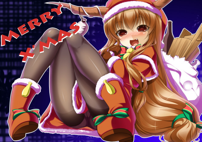 Обои картинки фото аниме, touhou, suika, ibuki