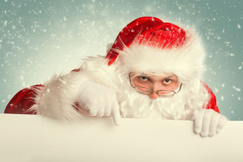 Картинка праздничные дед+мороз очки санта клаус дед мороз