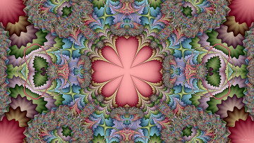 Картинка 3д+графика fractal+ фракталы узор цвета фон