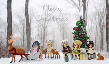 Картинка праздничные -+разное+ новый+год елка куклы