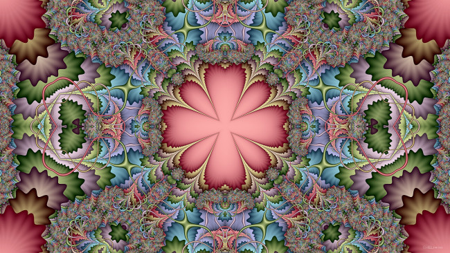 Обои картинки фото 3д графика, fractal , фракталы, узор, цвета, фон