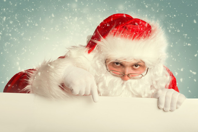Обои картинки фото праздничные, дед мороз, очки, санта, клаус, дед, мороз