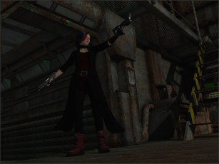 Картинка 3д+графика фантазия+ fantasy оружие фон взгляд девушка