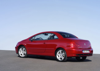 Картинка автомобили peugeot 307 cc красный