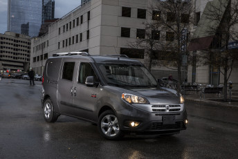 обоя автомобили, dodge, темный, 2015г, ram, promaster, city, wagon, slt