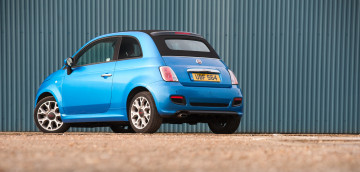 Картинка автомобили fiat синий 312 uk-spec cabrio 500s