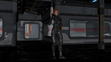 Картинка 3д+графика фантазия+ fantasy фон оружие девушка взгляд