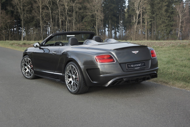 Обои картинки фото автомобили, bentley, 2014г, edition, 50, mansory, gtc, continental, темный