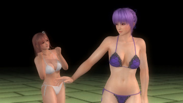 Картинка видео+игры dead+or+alive+5 девушки взгляд фон honoka and ayane
