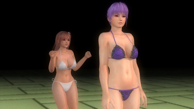 Обои картинки фото видео игры, dead or alive 5, honoka, and, ayane, взгляд, фон, девушки