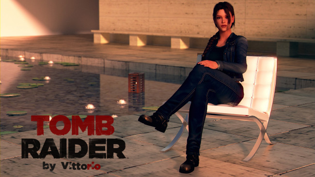 Обои картинки фото видео игры, tomb raider 2013, девушка, взгляд, фон