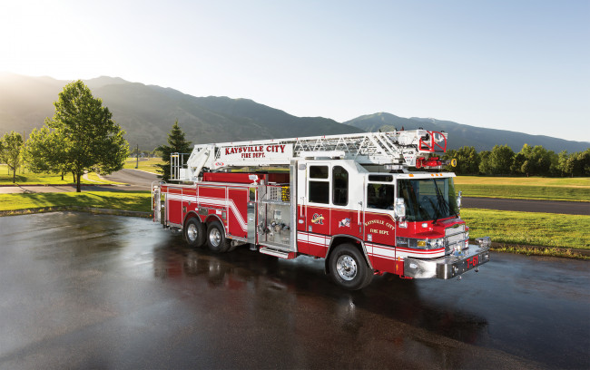 Обои картинки фото автомобили, пожарные машины, pierce