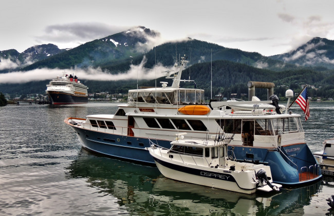 Обои картинки фото alaska, корабли, разные вместе, причал, гавань
