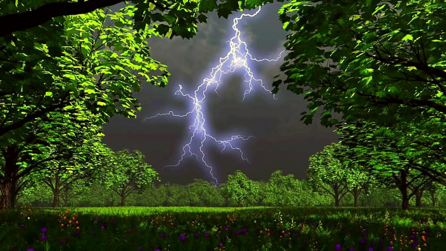Обои картинки фото природа, молния,  гроза, шторм