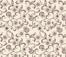 Картинка векторная+графика цветы+ flowers цветы листики текстура узор фон вектор