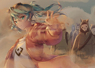 Картинка аниме vocaloid девушка