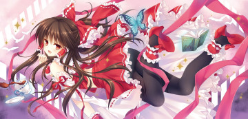 Картинка аниме touhou tatekawa mako akurei reimu