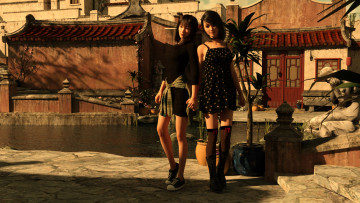 Картинка 3д+графика люди+ people фон взгляд девушки